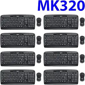 Logitech MK320 Wireless Keyboard Mouse Combo Bundle