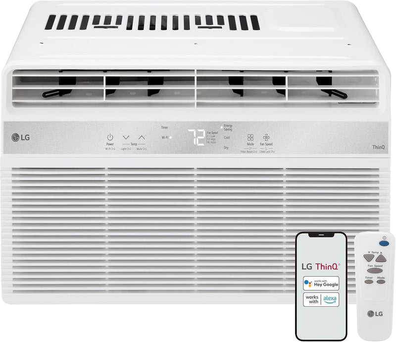 LG LW8024RSMX 8000 BTU Wi-Fi Window Air Conditioner — main product image