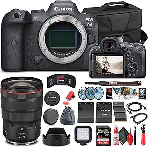 Canon 4082C002 EOS R6 Mirrorless Camera Bundle Renewed