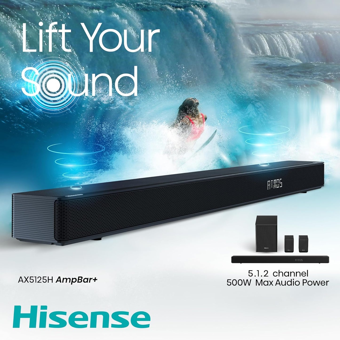 Hisense AX5125H 5.1.2Ch Dolby Atmos Soundbar