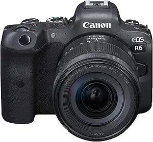Canon EOS R6 Mirrorless Camera + 24-105mm Lens (Renewed)