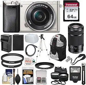 Sony K-106738-30 Alpha A6000 Wi-Fi Camera + Lens Kit