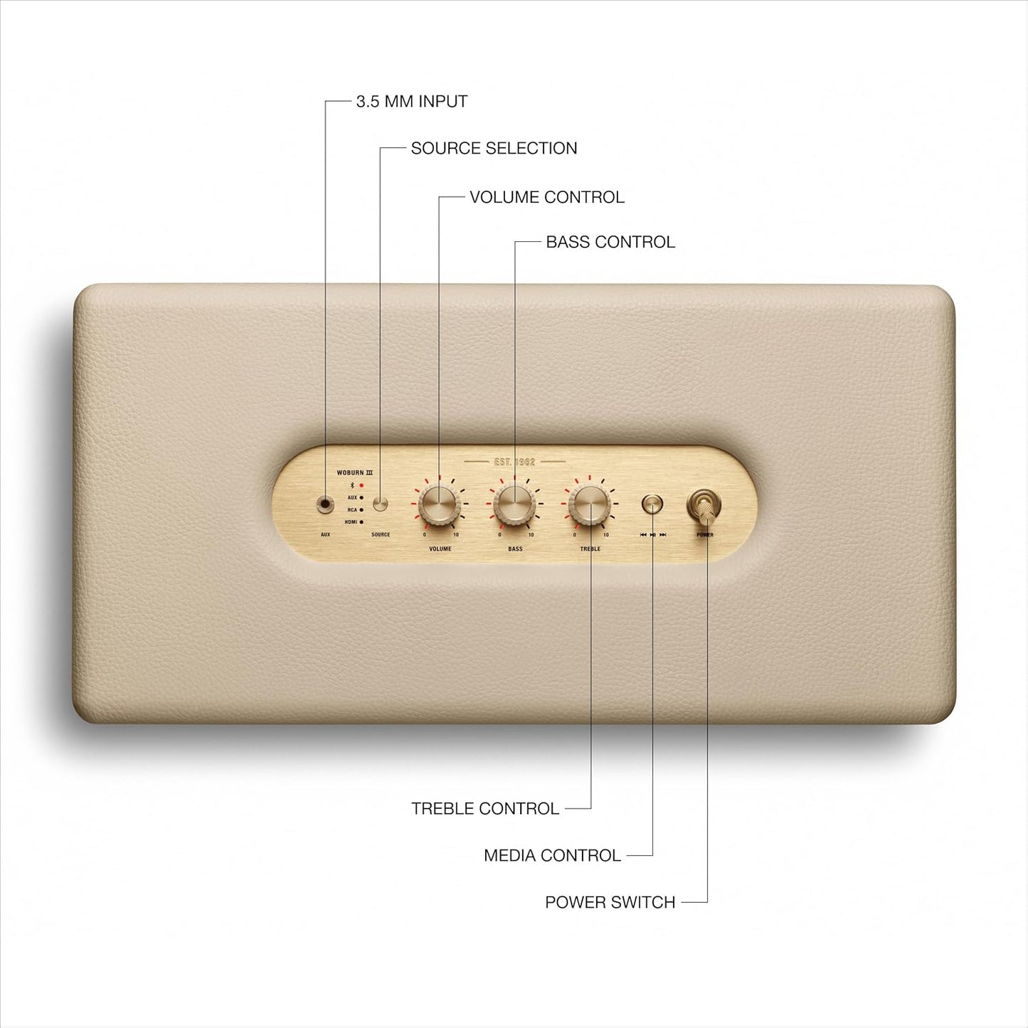 Marshall 1006021 Woburn III Bluetooth Speaker