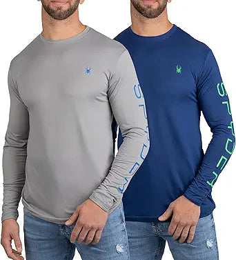 Spyder Mens Crew Neck Long Sleeve Athletic Undershirts — main product image