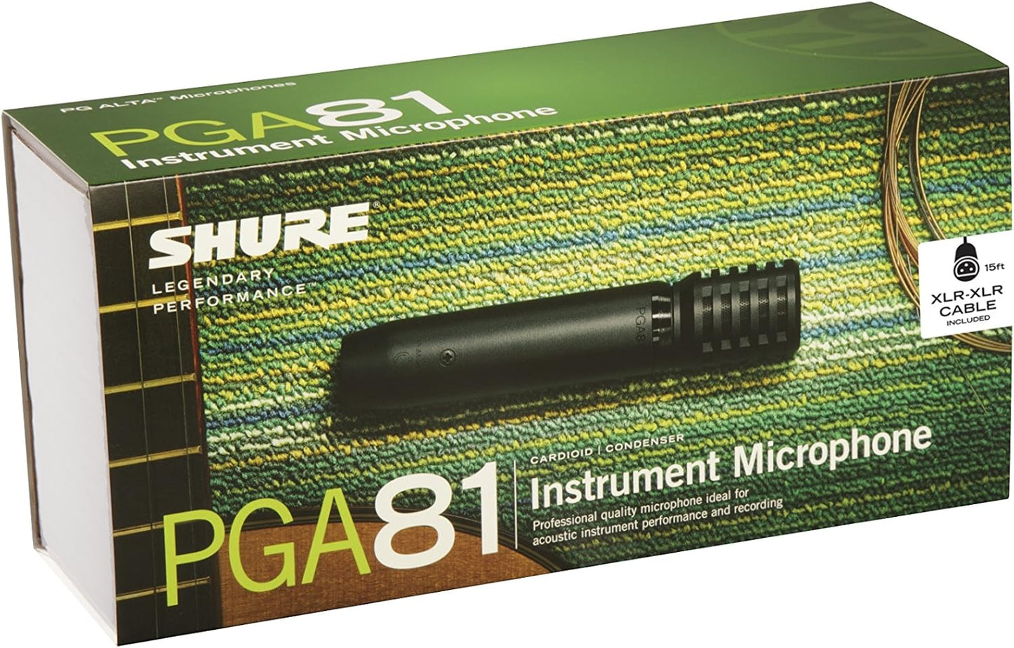 Shure PGA81-LC Cardioid Condenser Instrument Microphone