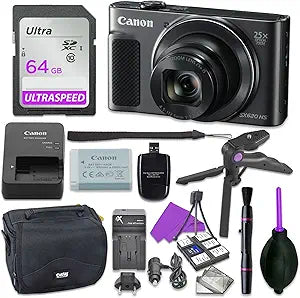 Canon SX620 Powershot 25x Zoom Camera Bundle