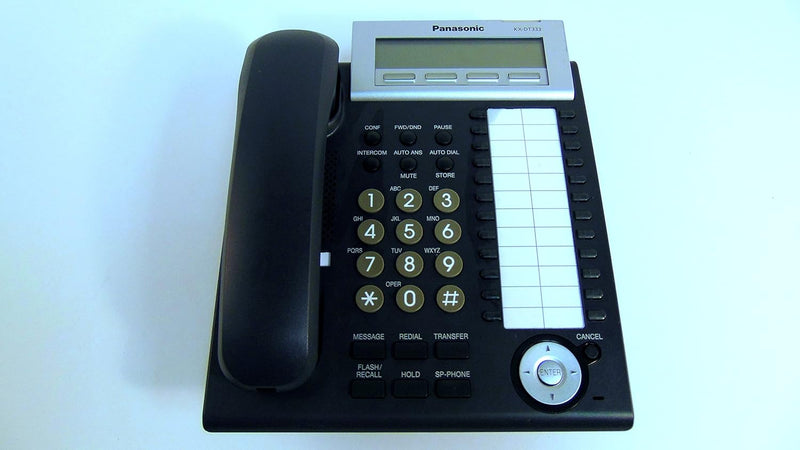 Panasonic KX-DT333-B 24-Button Digital Business Phone Black — main product image