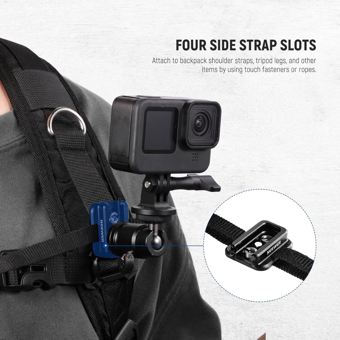 Neewer 10103126 Cold Shoe Mount Adapter 1/4" Threads