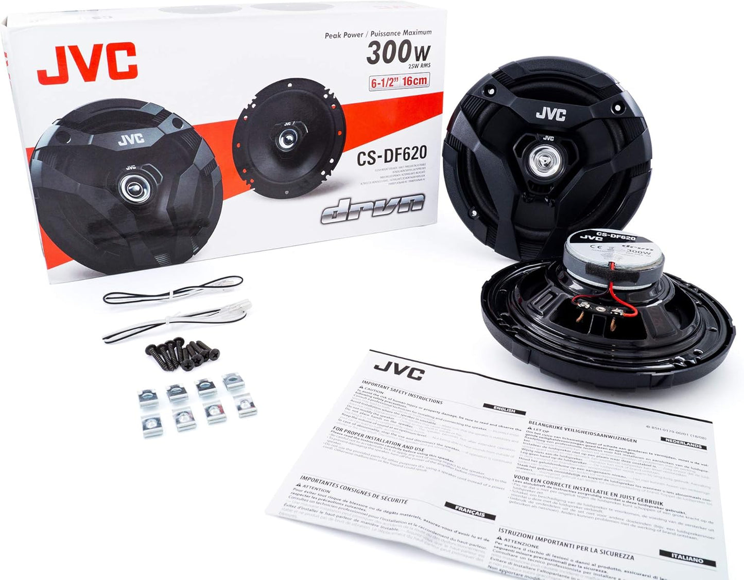 JVC CS-DF620 6.5" 300W Car Audio Speakers