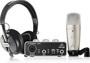 Behringer U-PHORIA STUDIO Recording Bundle — main product image