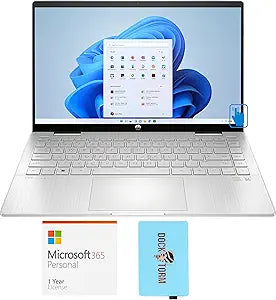 HP 14-ek0033dx-4329-26347 Pavilion x360 2-in-1 Laptop Bundle