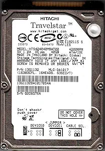 Hitachi HTS424040M9AT00 40GB Laptop HDD — main product image