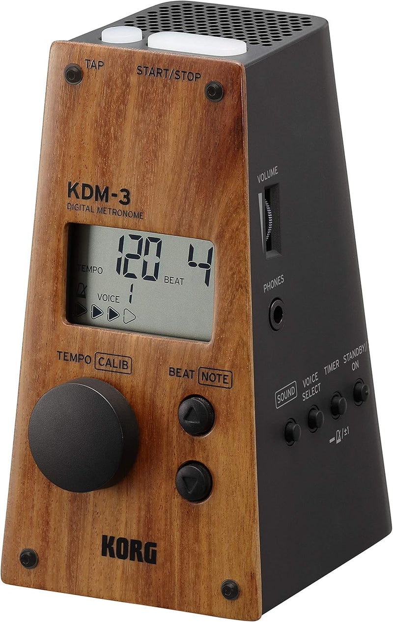 Korg KDM3-WDBK Midi Metronome Wood Black — main product image