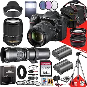 Nikon D7500 DSLR Camera 18-140mm Lens Bundle