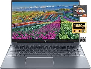 HP Flagship HP Pavilion 15.6" FHD Laptop Ryzen 7 5700U 64GB RAM 2TB SSD
