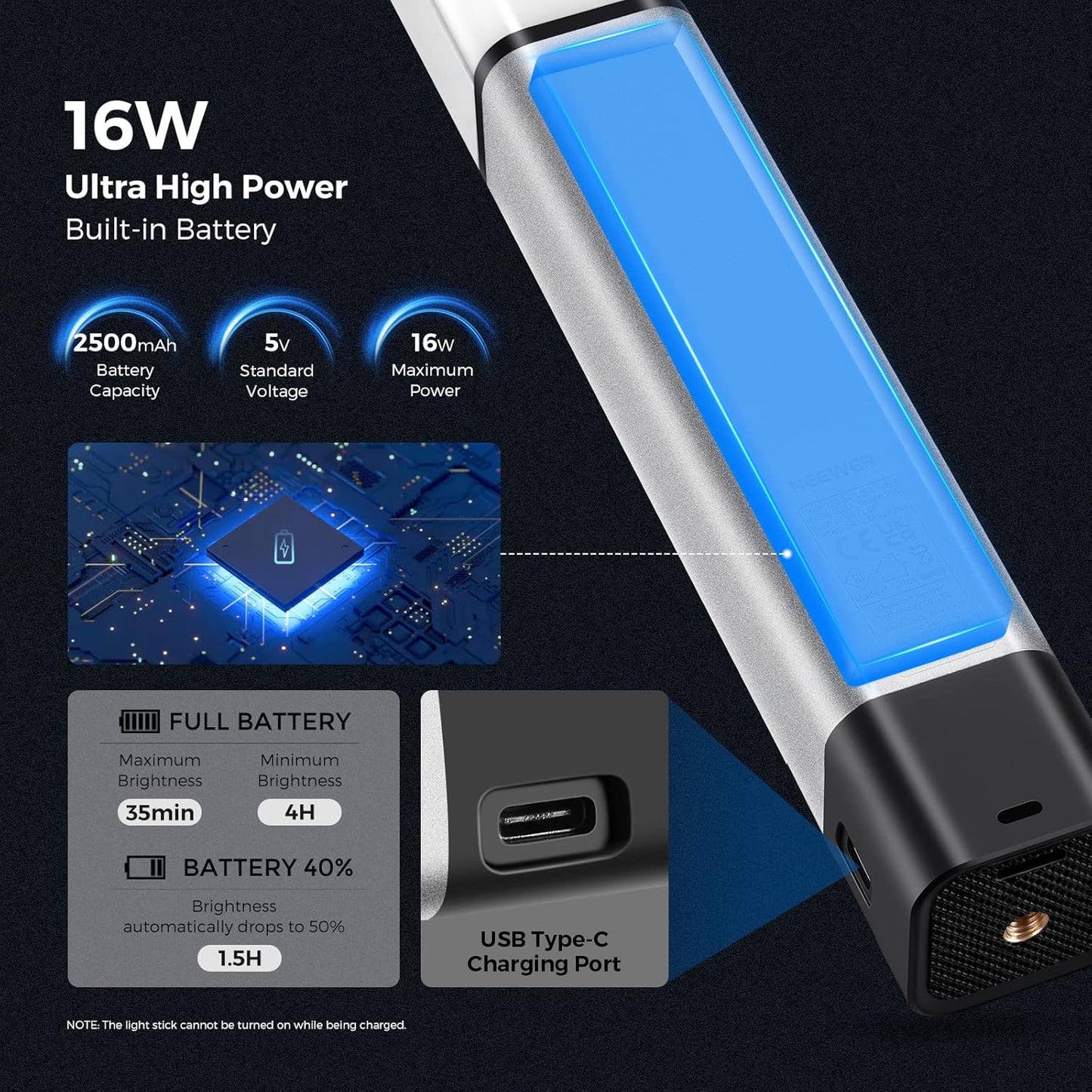Neewer 10100772 Handheld LED Video Light Wand