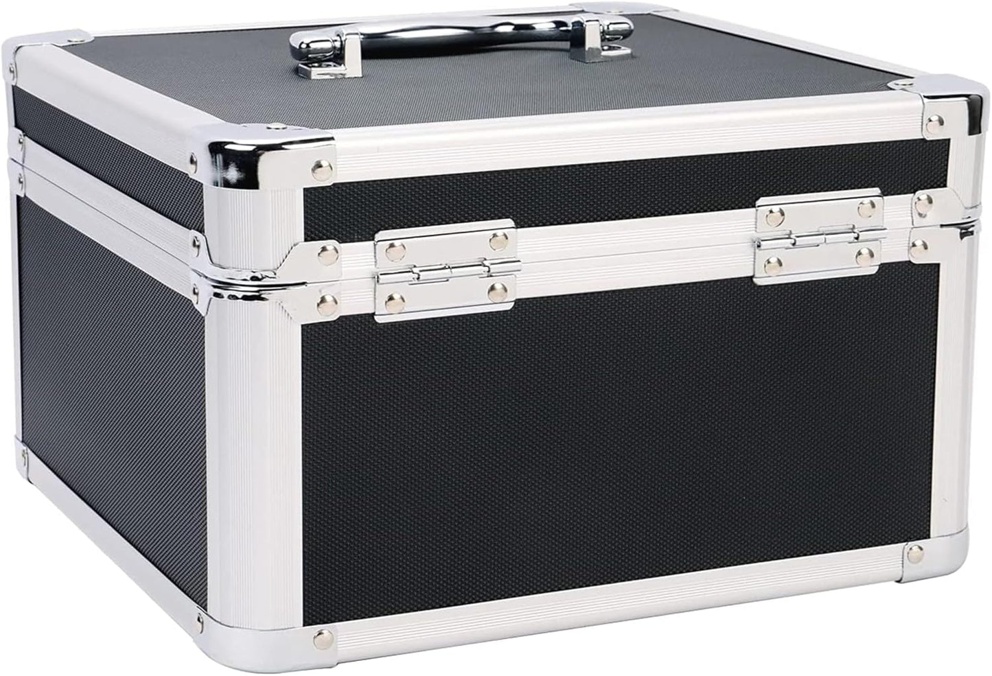 Vaultz VZ03993 Lockable Portable Safe Box, Black, 10x10x6.5 Inch