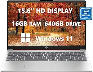 HP 15-fd0083wm 15.6" Pentium N200 640GB SSD Laptop