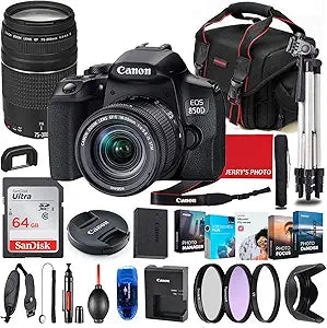 Canon 850D Rebel T8i DSLR Camera Bundle
