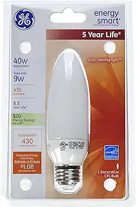 GE 24692 9-Watt Decorative CFL Bulb Soft White — main product image