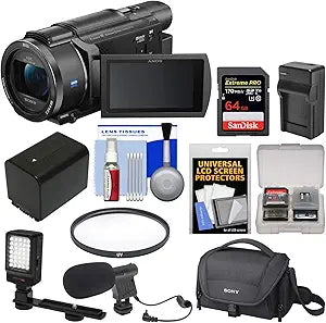 Sony FDR-AX53 4K Handycam Camcorder Bundle