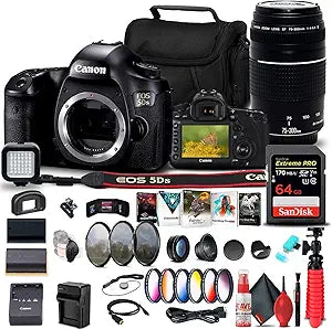 Canon 0581C002 EOS 5DS DSLR Camera Lens Bundle Renewed