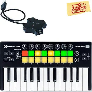 Novation LAUNCHKEY-MINI-MK2 Keyboard Controller Bundle