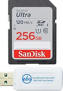 SanDisk 256GB SD Card Ultra for Pentax Camera Bundle