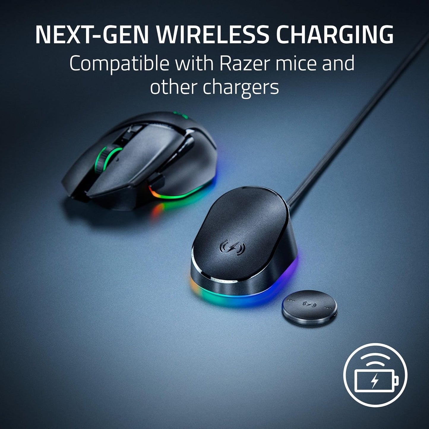 Razer Wireless Charging Puck for Basilisk/Naga/Cobra Pro