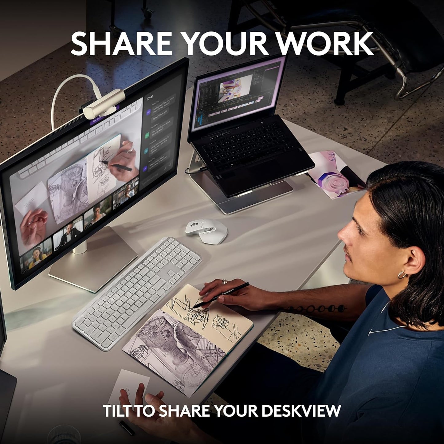 Logitech 960-001545 MX Brio 4K Streaming Webcam Graphite