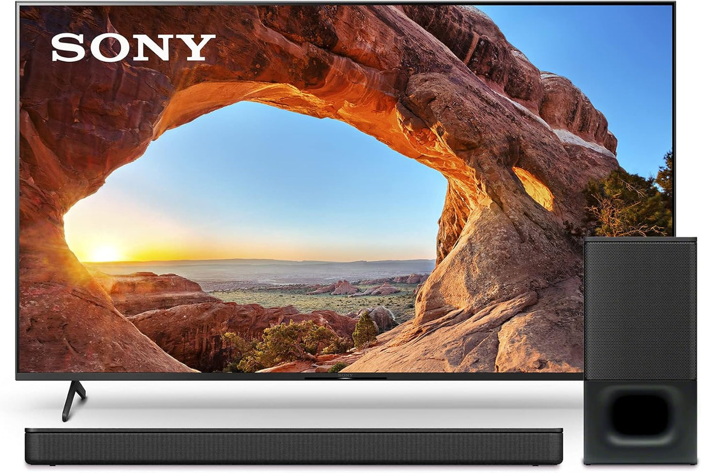 Sony X85J 55" 4K TV HT-S350 Soundbar Bundle