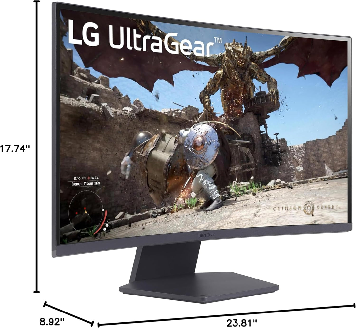 LG 27GS60QC-B UltraGear 27-Inch Curved Gaming Monitor