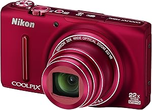 Nikon COOLPIX S9500 - Red Camera — main product image