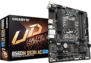 Gigabyte B560M DS3H AC LGA 1200 Micro-ATX Motherboard