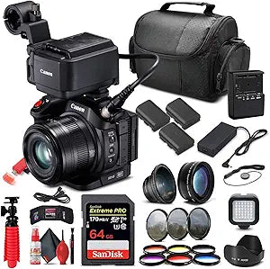 Canon 1456C002 XC15 4K Professional Camcorder (Renewed)