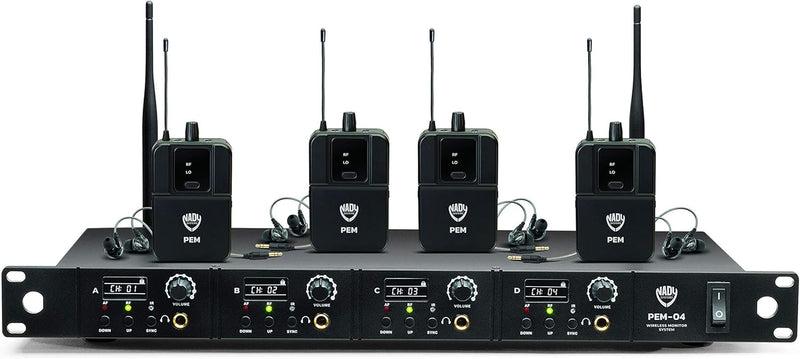 Nady PEM-04 UHF Wireless In-Ear Monitor System + EB-6 Earbuds — main product image