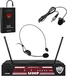 Nady 6.34343E+11 UHF-4 Wireless Headset/Lapel Mic System
