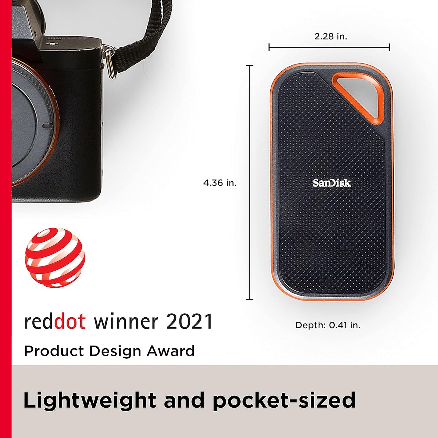 SanDisk SDSSDE81 1TB Extreme PRO Portable SSD USB-C