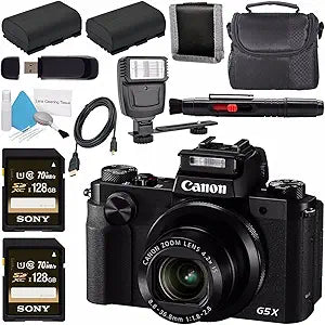 Canon CANG5X4 PowerShot G5 X Digital Camera Bundle