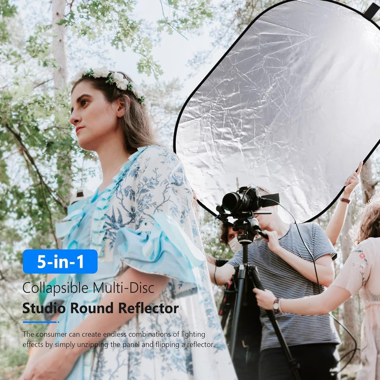 Neewer 10071555 5-in-1 31"x47" Photography Reflector