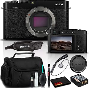 Fujifilm X-E4 Mirrorless Camera Body Kit Black