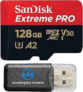 SanDisk 4326596443 128GB Extreme Pro MicroSDXC Card