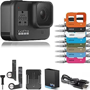 GoPro CHDNH-B30 HERO8 Black Lanyard Action Camera Bundle