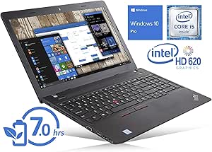 Lenovo E570 ThinkPad, 15.6" HD, i5, 16GB, Renewed Laptop
