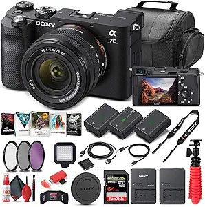 Sony ILCE7CL/B Alpha a7C 28-60mm Lens Camera Bundle