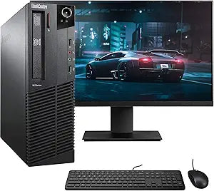 Lenovo ThinkCentre i5 SFF Desktop PC 19" Monitor Renewed