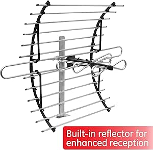 GE Attic Mount TV Antenna Long Range HDTV (Renewed)