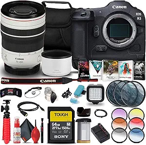 Canon 4895C002 EOS R3 Mirrorless Camera RF 70-200mm Kit Renewed
