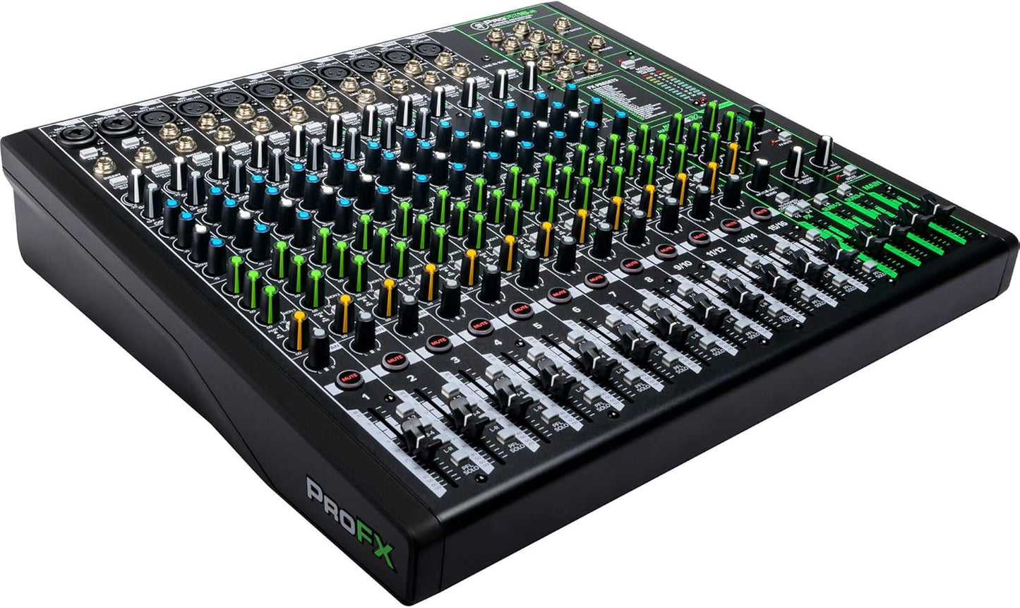 Mackie ProFX16v3 16-Channel Mixer USB Bundle