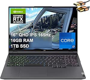 Lenovo Legion 5i Pro 16" QHD 165Hz Gaming Laptop